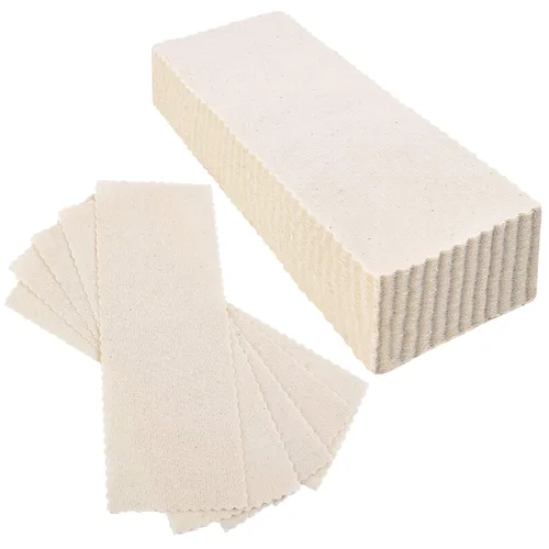 Maitys 100 tiras de muselina corporal y facial para depilación de muselina natural, tiras de depilación de 2.8 x 7.9 pulgadas, grandes a granel para