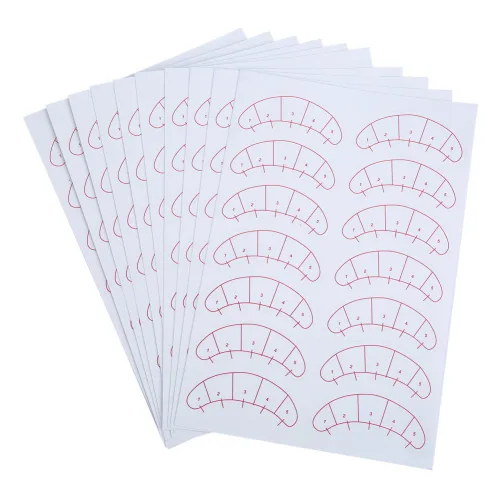 Miniatura 3 de 140 parches de papel 3D pestañas debajo de los ojos, parches de pestañas postizas, parches de papel de extensión de pestañas postizas, parches