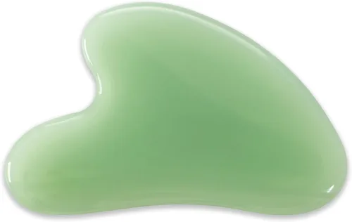 Herramienta de masaje de piedra de jade Gua Sha, herramienta Guasha para masaje de la piel de la cara y el cuerpo. Herramientas para acupuntura de