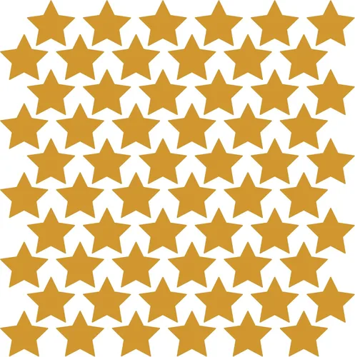 Miniatura 88 de LiteMark Durable Stars, calcomanía roja brillante de 5.5 pulgadas, uso en hormigón liso, azulejos, vidrio, paquete de 8 estrellas Rojo