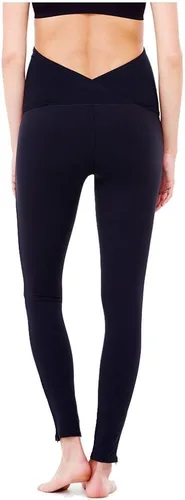 Miniatura 3 de Ingrid & Isabel Leggings de maternidad con cremallera en el tobillo con panel cruzado para apoyo y comodidad