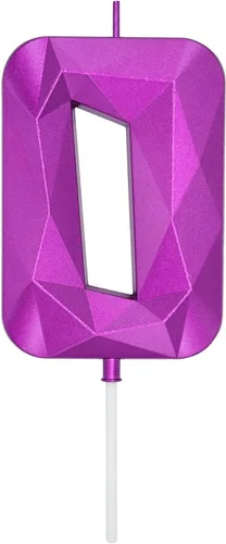 Miniatura 292 de DERVENTA Velas de cumpleaños con números grandes, 3D, color rosa, 3.7 pulgadas, decoración para tartas de fiesta, 1 pieza (número 3 rosa)