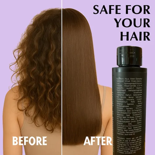 Miniatura 3 de Go-Kera - Tratamiento capilar con queratina brasileña, alisador de queratina, alisado profesional de nanoplastia para un cabello liso sin