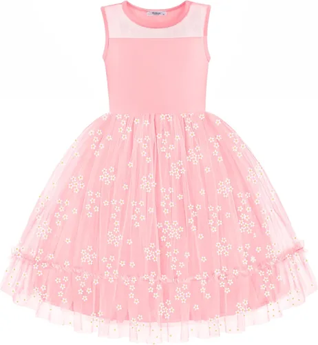 Miniatura 8 de Arshiner Vestido Formal Sin Mangas para Niños Pequeños, Vestido de Tul de Brillo Elegante y Bonito, Vestido de Fiesta, Vacaciones, Vestidos