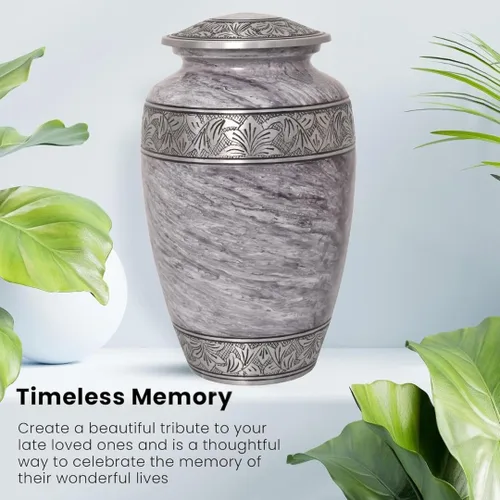 Miniatura 6 de Urna para cenizas humanas para mujeres adultas, urna de entierro, urna decorativa, urna funeraria, urna de cremación para mujeres y hombres, grande