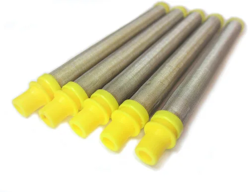 Miniatura 4 de 10 piezas de repuesto de filtro de pistola rociadora sin aire Titan/Spraytech/Wagner - Tipo de empuje (amarillo, malla 100) 581-062 581062 89324