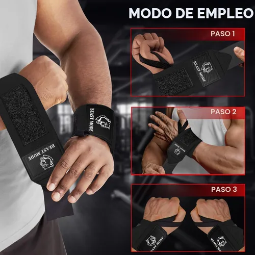 Miniatura 7 de TECEUM Weightlifting 18" & 12" Wrist Wraps with Thumb Loop – Heavy Duty Wrist Workout Braces for Men and Women – Ideal for Powerlifting, Strength