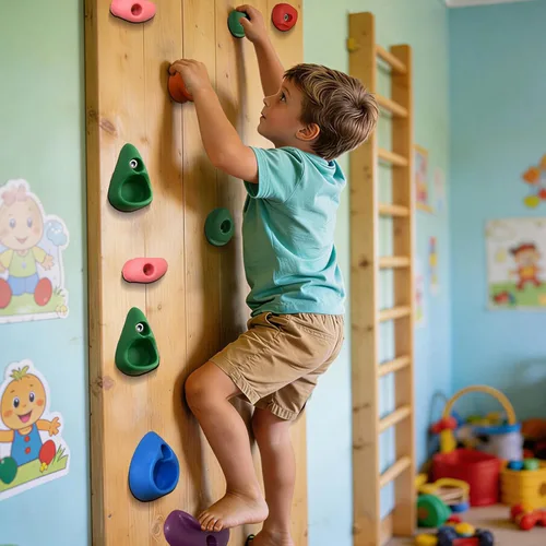 Miniatura 2 de 32 piezas de pared de escalada en roca para niños, soportes de escalada de pared de roca, kits de agarre de pared para escalada de adultos con 32