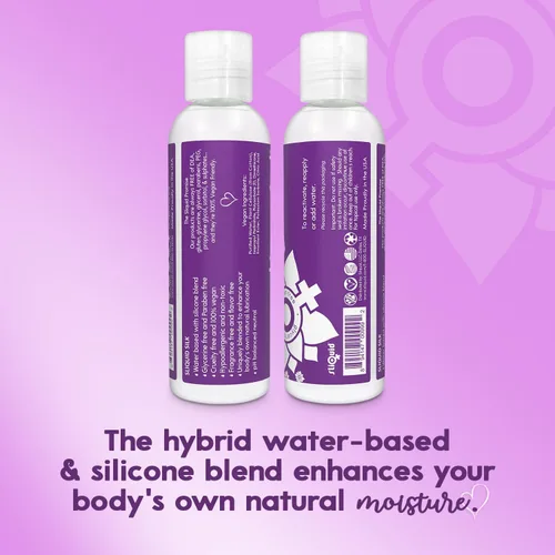 Miniatura 2 de Lubricante íntimo de seda Sliquid, tamaño de viaje - Lubricante híbrido a base de silicona y agua para mujeres, hombres y parejas, hipoalergénico