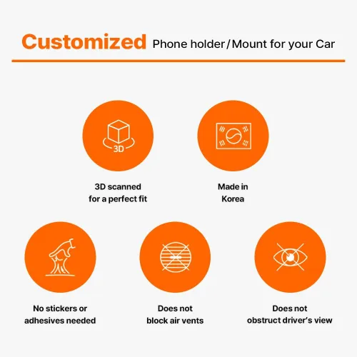 Miniatura 6 de FICS Soporte de teléfono de coche para Kia Sportage 2023 2024 2025 con clúster digital de 12.3 pulgadas, montaje personalizado para integración sin