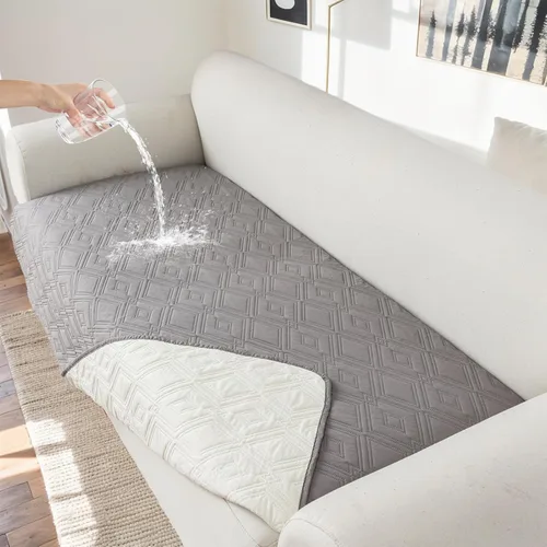 Miniatura 22 de Genina Juego de 2 Fundas de Reposabrazos para Sofá 100% Impermeables, Fundas para Reposabrazos de Sofá, Sillón, Protectores Antideslizantes
