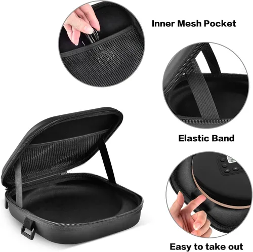 Miniatura 4 de ANKHOH Funda portátil para reproductor de CD con cinturón, para lujo, para Sunoony, para MEGATEK, para Gueray, para ARAFUNA, para Klim, soporte