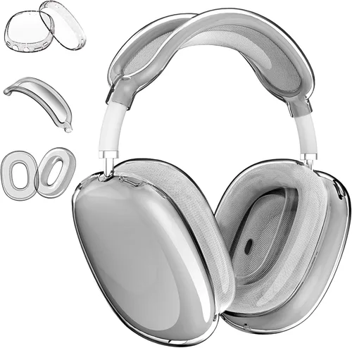 Miniatura 10 de Aircawin Funda transparente para AirPods Max, funda transparente a prueba de golpes para Airpods Max, funda protectora de TPU suave antiarañazos,