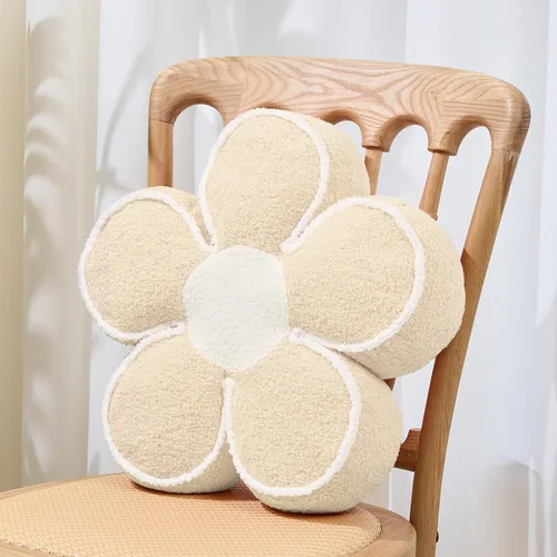 Sioloc - Almohada en forma de flor con diseño de margaritas, cojín de suelo, cojín de asiento en colores pastel, lindo cojín estético para aula,