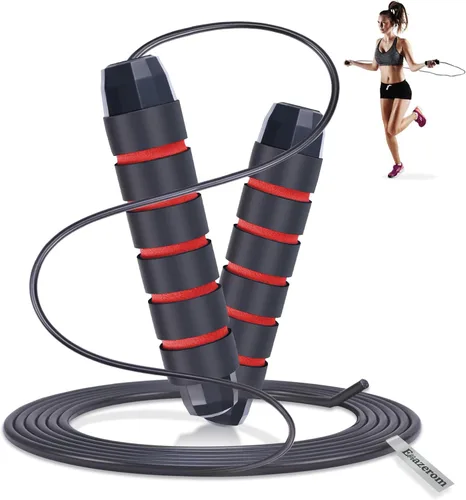 Miniatura 9 de Jump Rope for Women Men Kids, Adjustable Skipping Rope with Ball Bearings, Professional Jumping Rope with Foam Handles, Tangle-Free Rapid Speed Jump