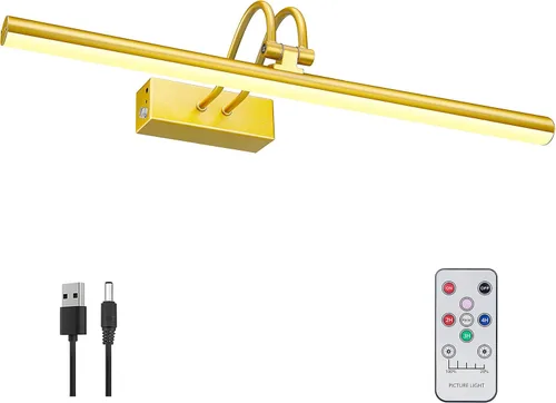 Miniatura 14 de RAIFOOLLY Luz de imagen, luces de imagen para pared inalámbricas, luces de imagen de 16 pulgadas con temporizador y regulable, luces de pared a