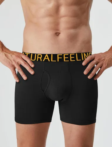 Miniatura 3 de Natural Feelings - Calzoncillos tipo bóxer para hombre, con 5 piezas, algodón suave, ropa interior abierta