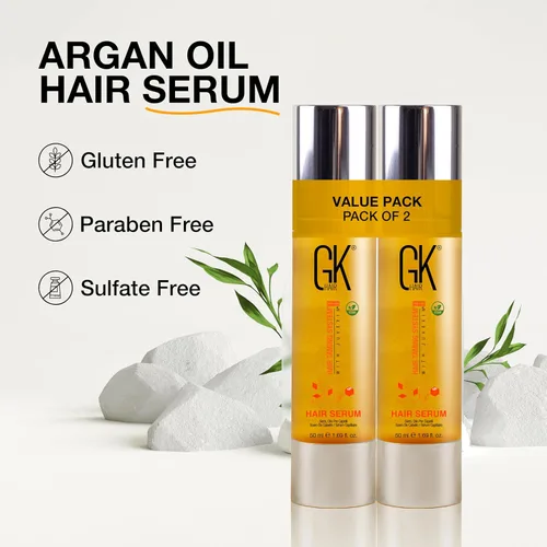 Miniatura 8 de GK HAIR Aceite para cabello encrespado, antiencrespamiento, aceite ligero perfecto para queratina, puntas rizadas, secas y dañadas, sin parabenos