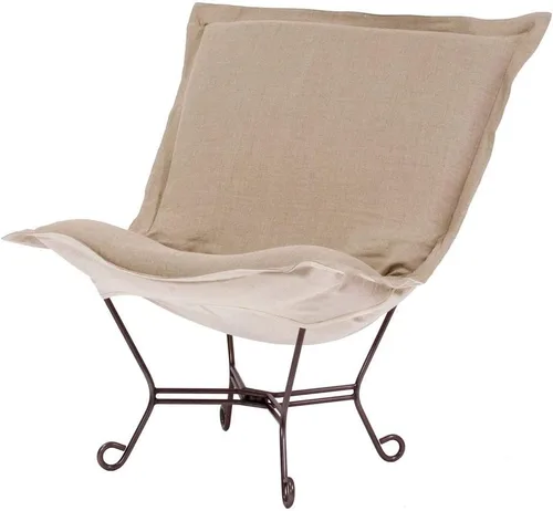 Miniatura 97 de Howard Elliott Collection Avanti Pecan - Silla de asiento oscilante con funda, silla multiusos de mariposa con marco de titanio, muebles de patio