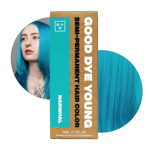 Miniatura 14 de Good Dye Young - Tinte semipermanente para el cabello, vegano y libre de crueldad, color azul, dura hasta 24 lavados, coloración capilar