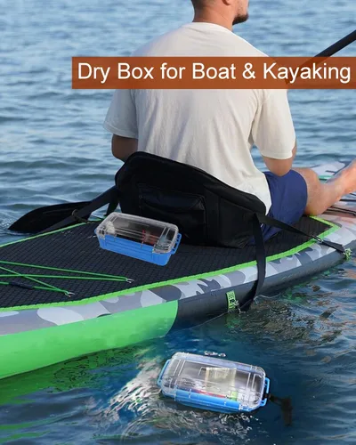 Miniatura 3 de Caja seca impermeable, contenedor de almacenamiento impermeable, pequeña caja de secado a prueba de agua para kayak, barco, caja seca, funda