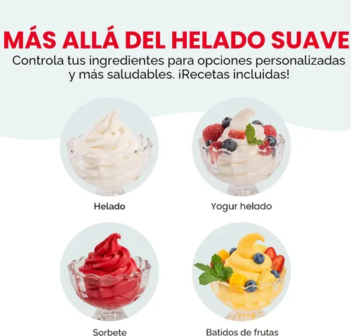 Miniatura 4 de Dash Máquina de helado suave Yogur congelado, sorbete y gelato – Máquina de helado de encimera para el hogar con tazón congelador, canal