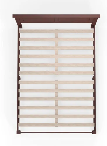 Miniatura 7 de Glenwillow Home Cama de plataforma de madera maciza estilo cabaña en tamaño matrimonial - Cereza clásica