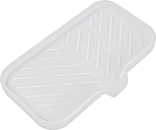 Miniatura 10 de MicoYang Jaboneras de baño de silicona con boquilla de drenaje, organizador de fregadero de cocina, soporte de esponja, bandeja de jabón para Azul