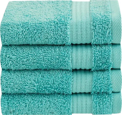 Miniatura 132 de Cotton Paradise - Juego de 4 toallas de mano para baño, 100% algodón turco, toallas suaves y absorbentes para la cara, toallas de mano color gris