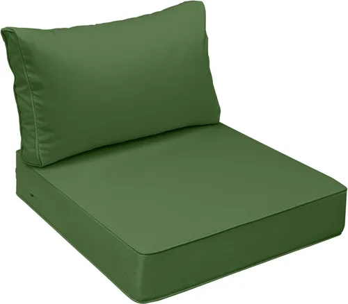 Miniatura 23 de AAAAAcessories Cojines de asiento para exteriores, resistentes a la decoloración, cojines de repuesto impermeables para muebles de patio, 21 x 21 x