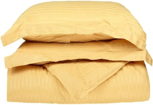 Miniatura 6 de LaxLinen Juego de funda de edredón de 3 piezas (1 funda de edredón con 2 fundas de almohada) 100% algodón de calidad suave, con cierre