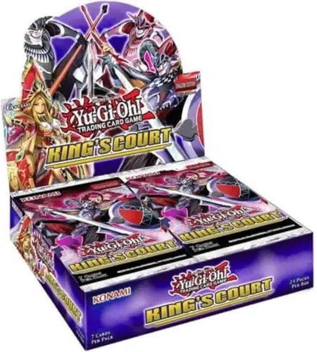 Miniatura 4 de YuGiOh King's Court Booster Box (24 paquetes, 7 tarjetas por paquete)