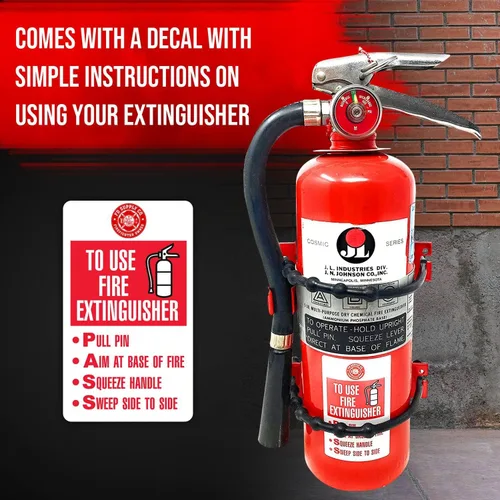 Miniatura 3 de Soporte de montaje para extintor de incendios resistente para extintores de incendios de 2.5 libras y 5 libras, montaje en tu automóvil o vehículo