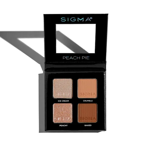 Paleta de sombra de ojos Quad de Sigma Beauty – Sombra de ojos para maquillaje Quad con una fórmula mantecosa suave y tonos acumulables y mezclables