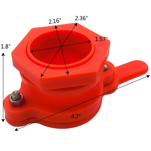 Miniatura 2 de Yahpetes 2 piezas de válvula de compuerta de miel ABS plástico 2.36 pulgadas, extractor de miel, equipo de extracción de miel, grifo de miel