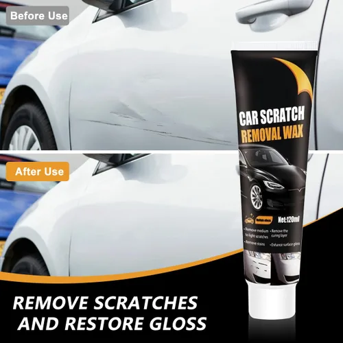 Miniatura 2 de Removedor de arañazos para vehículos, kit de removedor de arañazos de automóvil con esponja para limpiar, cera de pulido para automóvil