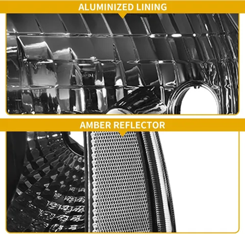 Miniatura 3 de DWVO Conjunto de faros delanteros compatible con Dodge Ram 1994-2001 1500/1994 1995 1996 1997 1998 1999 2000 2001 2002 Dodge Ram 2500 3500 Faros