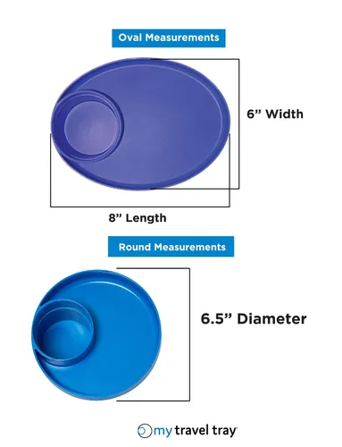 Miniatura 7 de My Travel Tray Round, fabricado en Estados Unidos. Convierte el portavasos existente en bandeja y portavasos para asiento de automóvil para niños