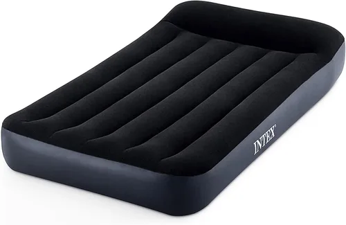 Miniatura 9 de Intex Dura-Beam Standard Pillow Top Cama de Aire Inflable Cómoda con Bomba Eléctrica Integrada y Bolsa de Transporte, Tamaño Individual, Azul