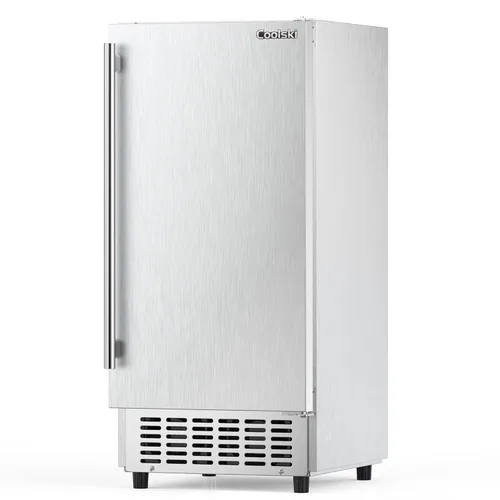 Miniatura 14 de Coolski Máquina de Hielo Comercial Bajo Mostrador de 15" de Ancho, 80 LBS/Día de Acero Inoxidable Incorporada e Independiente con Filtro de Agua