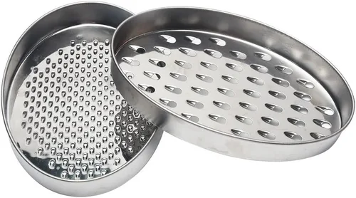 Miniatura 10 de Rallador de queso con recipiente y tapa, juego de caja de rallador de acero inoxidable, 7.09 x 2.76 pulgadas, rojo, 2 cuchillas, rallador de cocina