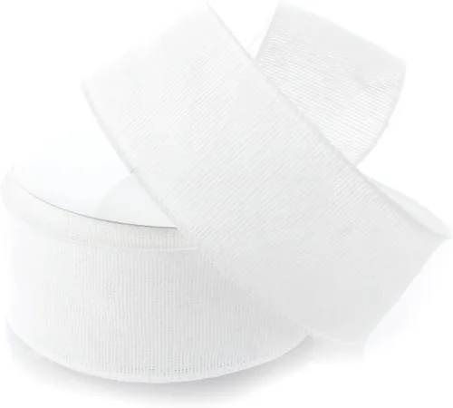 Miniatura 8 de Ribbon Traditions 815 - Cinta de arpillera con cable de 2.5 pulgadas, color crema, 10 yardas