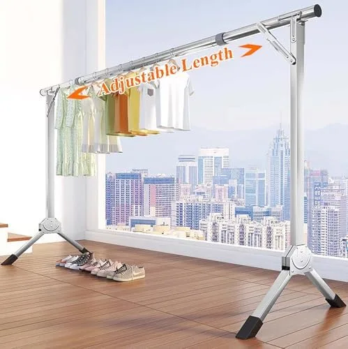 Miniatura 3 de Collapsible Clothes Drying Rack, Heavy Duty 201 Stainless Steel, Space Saving Foldable Laundry Rack, Portable Garment Dryer for Indoor/Outdoor Use