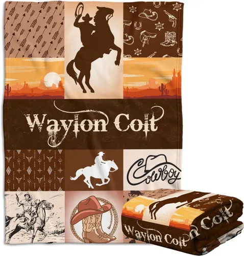 Miniatura 15 de Mantas con estampado de vaca, mantas occidentales para bebés, mantas de bebé vaquero, mantas de bebé personalizadas para niñas y niños, Cosas