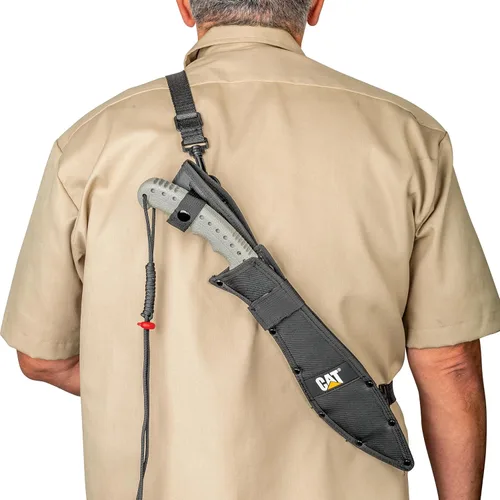 Miniatura 5 de Cat Machete con funda de correa para el hombro, 19 pulgadas, cuchillo de hoja de acero inoxidable con mango de herramienta ergonómico y cómodo