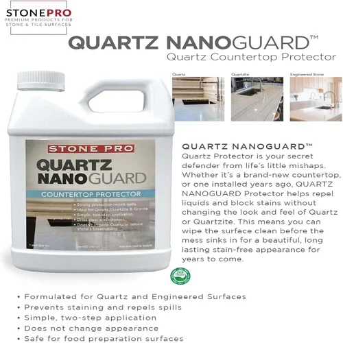 Miniatura 2 de Stone Pro Kit de protección de cuarzo Nanoguard - Limpiador y sellador