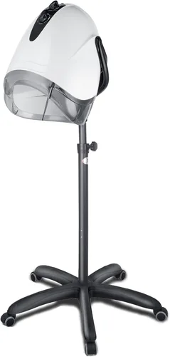 Miniatura 9 de Secador de pelo profesional con capucha de 1000 W, secador de pelo con tapa y ruedas, la temperatura y el tiempo son ajustables, adecuado para salón