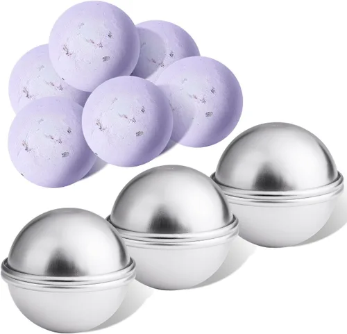 Miniatura 6 de 20 piezas, 10 juegos de moldes para bombas de baño, moldes para jabón y prensas para bombas de baño para suministros de fabricación DIY