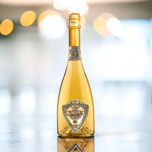 Miniatura 2 de Lussory Premium Gold 24K Agua con Gas Burbujeante Desalcoholizada 0.0% Vino Sin Alcohol de España, Bajas Calorías, Bajo en Azúcar, Halal