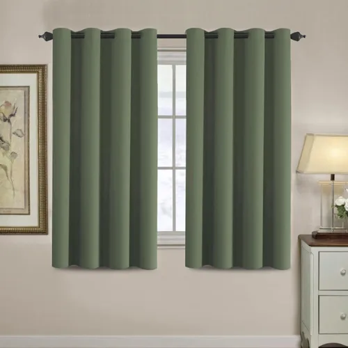 Miniatura 201 de H.VERSAILTEX - Cortinas blackout con aislamiento térmico y ojales en la parte superior, para patios, puertas correderas y división de habitaciones